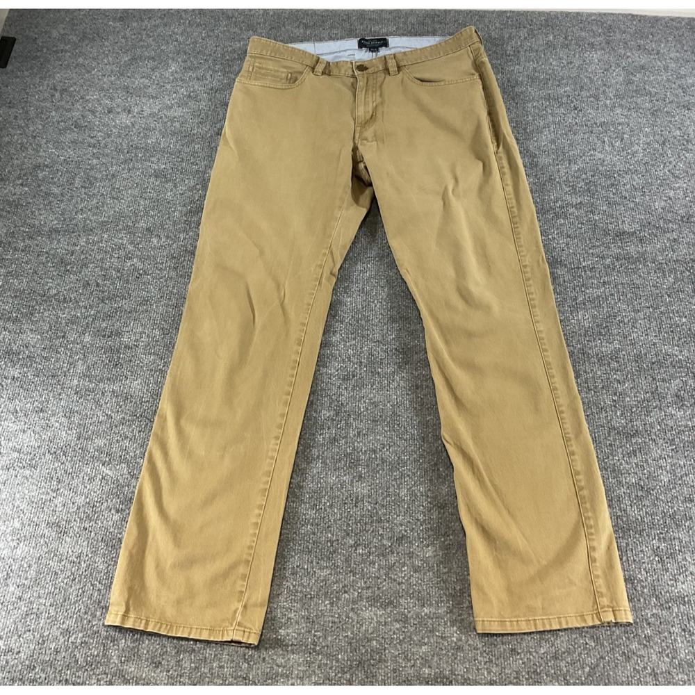 Fish Hippie Pants Mens 34x32 Khaki Tan 5 Pocket Casual Coastal Preppy Outdoor St